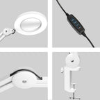 LED Magnifying Lamp Heavy-Duty Workplace Desk 125MM