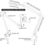 LED Magnifying Lamp Heavy-Duty Workplace Desk 125MM