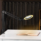 LED Magnifying Lamp Illuminated Magnifier with Clamp Metal