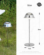 LED Modern Rechargeable Table Lamp Chrome Vioa