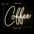 - LED Neon Light Cafe Sign Letters