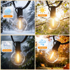 LED Outdoor String Lights 200FT 60m Festoon Shatterproof