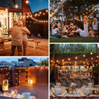LED Outdoor String Lights 200FT 60m Festoon Shatterproof