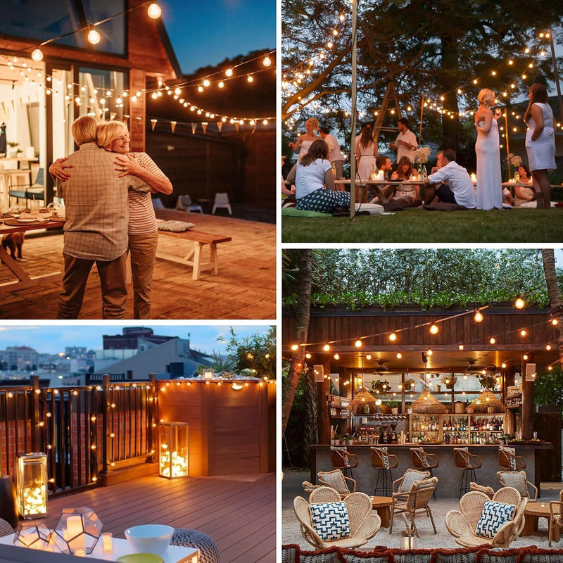 LED Outdoor String Lights 200FT 60m Festoon Shatterproof