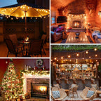 LED Outdoor String Lights 200FT 60m Festoon Shatterproof