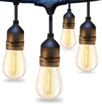 LED Outdoor String Lights S14 128FT 39m Festoon