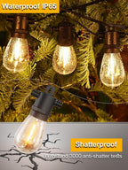 LED Outdoor String Lights S14 128FT 39m Festoon