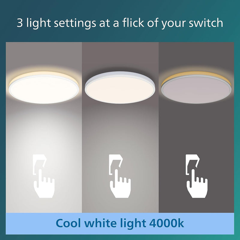 LED Ozziet Linear Ceiling Light 22W 4000K Cool