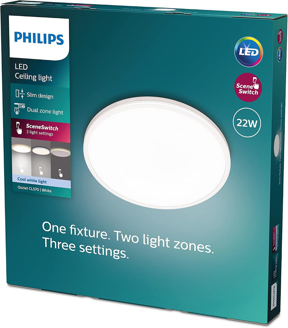 LED Ozziet Linear Ceiling Light 22W 4000K Cool