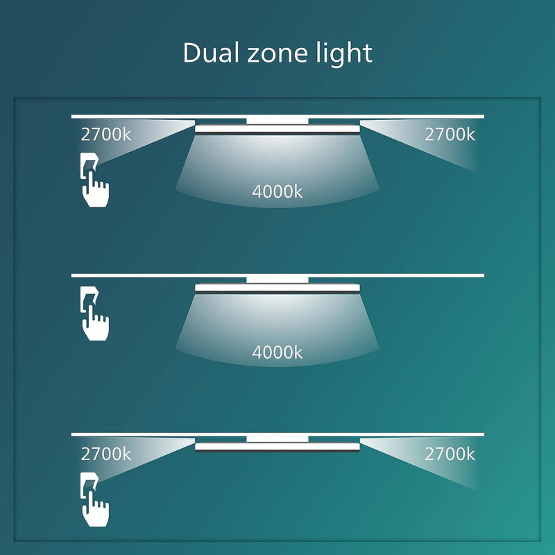 LED Ozziet Linear Ceiling Light 22W 4000K Cool