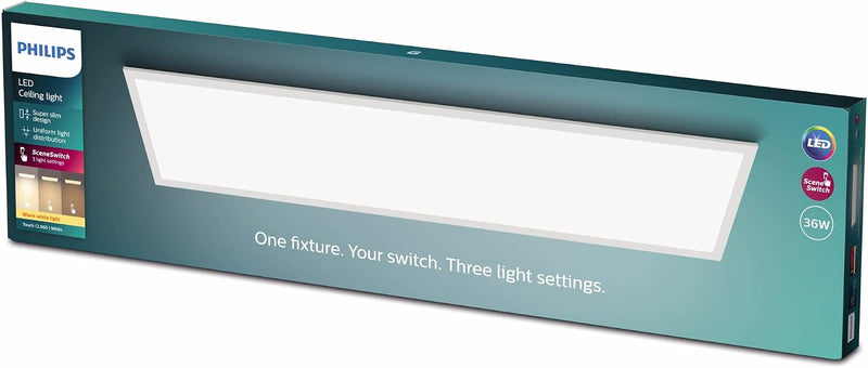 LED Panel Square Ceiling Light Sceneswitch Dimmable 4000K