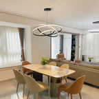 Pendant Dimmable 3 Ring Acrylic Chandelier Lighting Fixture