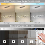 LED Pendant Lights Kitchen Island 3000K-6000K Adjustable Colour