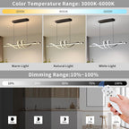 LED Pendant Lights Kitchen Island 3000K-6000K Adjustable Colour