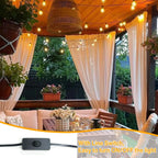 Lights Outdoor Garden String Mains Powered 150FT