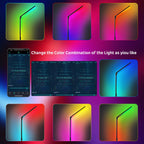 LED RGB Corner Floor Lamp Foldable Light 2200K-6500K