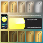 LED RGB Corner Floor Lamp Foldable Light 2200K-6500K