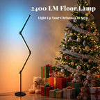 LED RGB Corner Floor Lamp Foldable Light 2200K-6500K