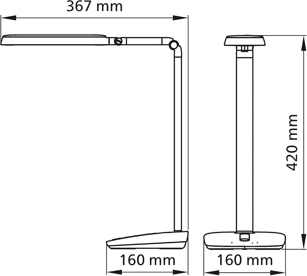LED Robotplus Desk Lamp 14W Light Cool