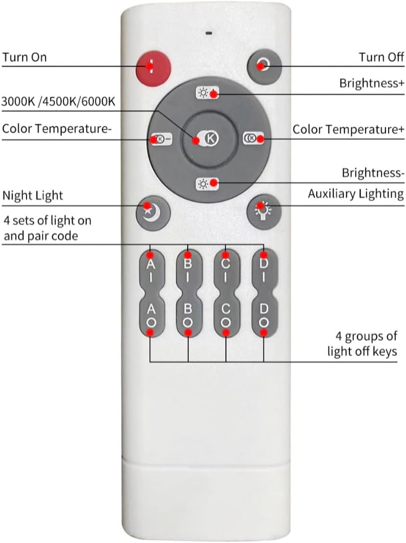 LED Square Ceiling Light Flush Living Room