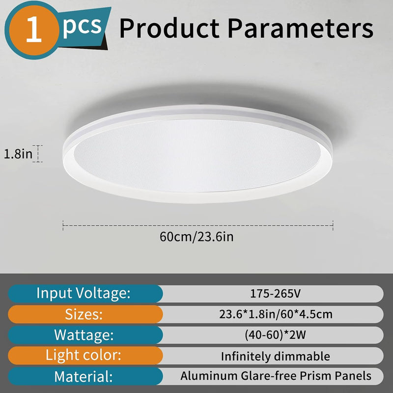 LED Square Ceiling Light Flush Living Room