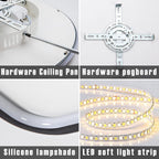 LED Square Ceiling Light Flush Living Room