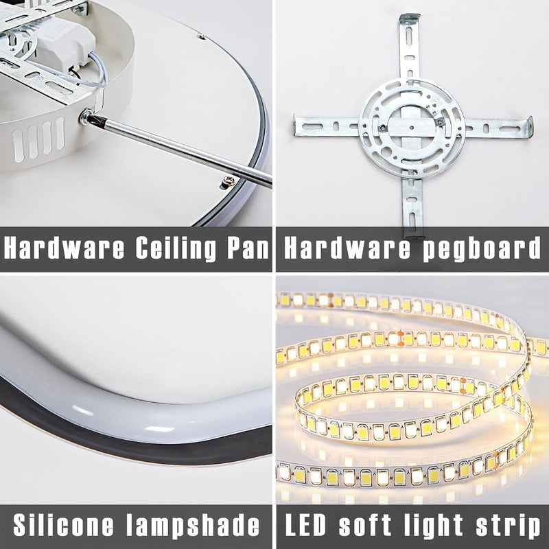 LED Square Ceiling Light Flush Living Room