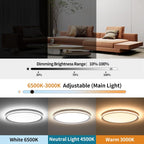 LED Square Ceiling Light Flush Living Room