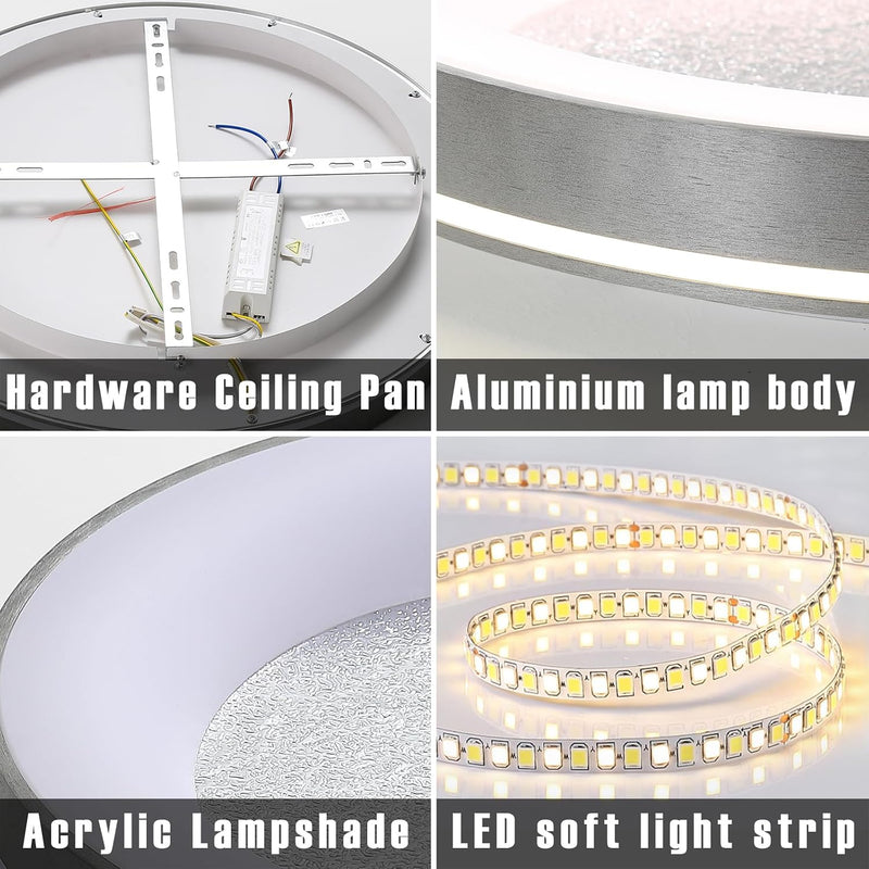LED Square Ceiling Light Flush Living Room