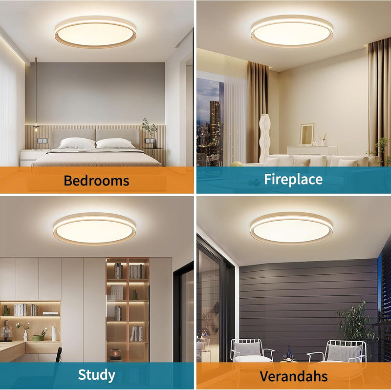 LED Square Ceiling Light Flush Living Room