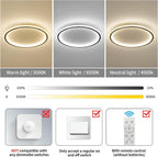 LED Square Ceiling Light Flush Living Room