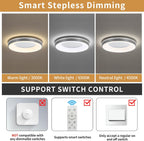 LED Square Ceiling Light Flush Living Room
