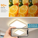LED Square Ceiling Light Flush Living Room