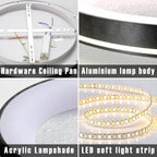 LED Square Ceiling Light Flush Living Room