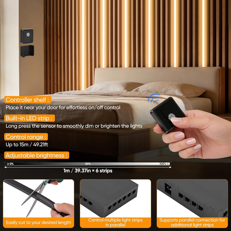 LED Strip Lights for Acoustic Wall Panels 6