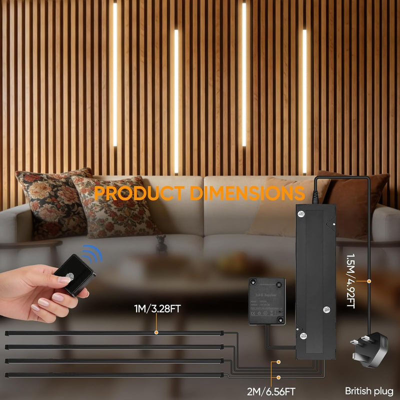 LED Strip Lights for Acoustic Wall Panels 6
