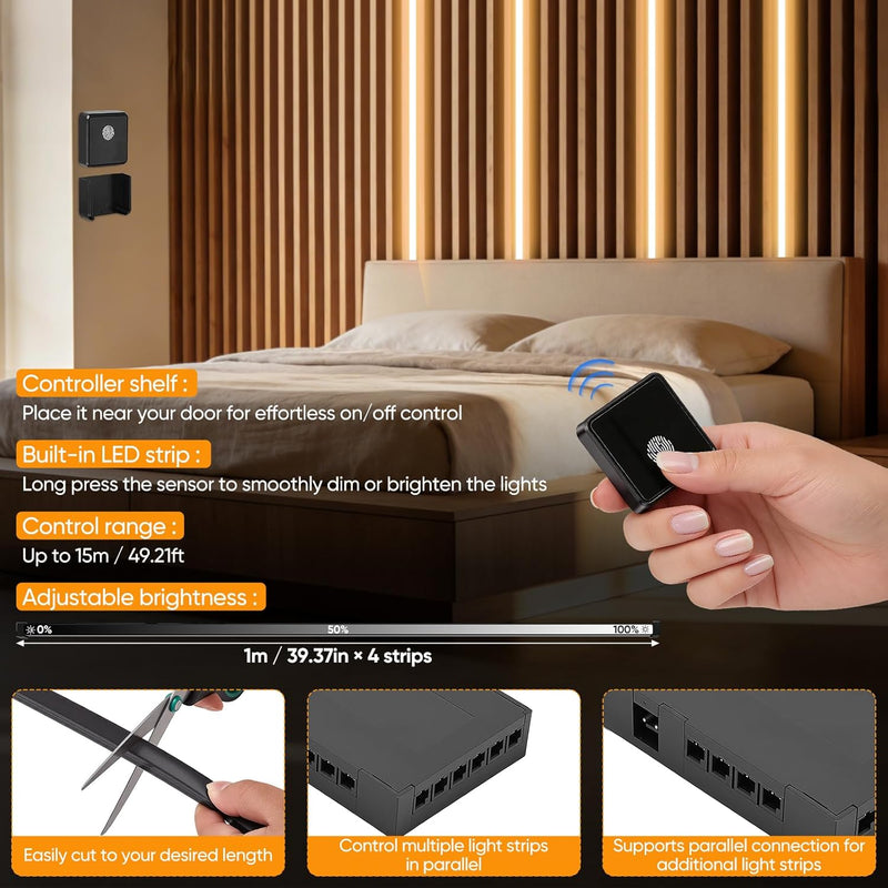 LED Strip Lights for Acoustic Wall Panels 6