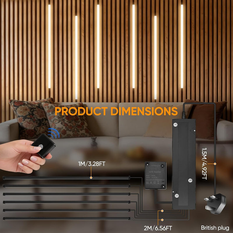 LED Strip Lights for Acoustic Wall Panels 6