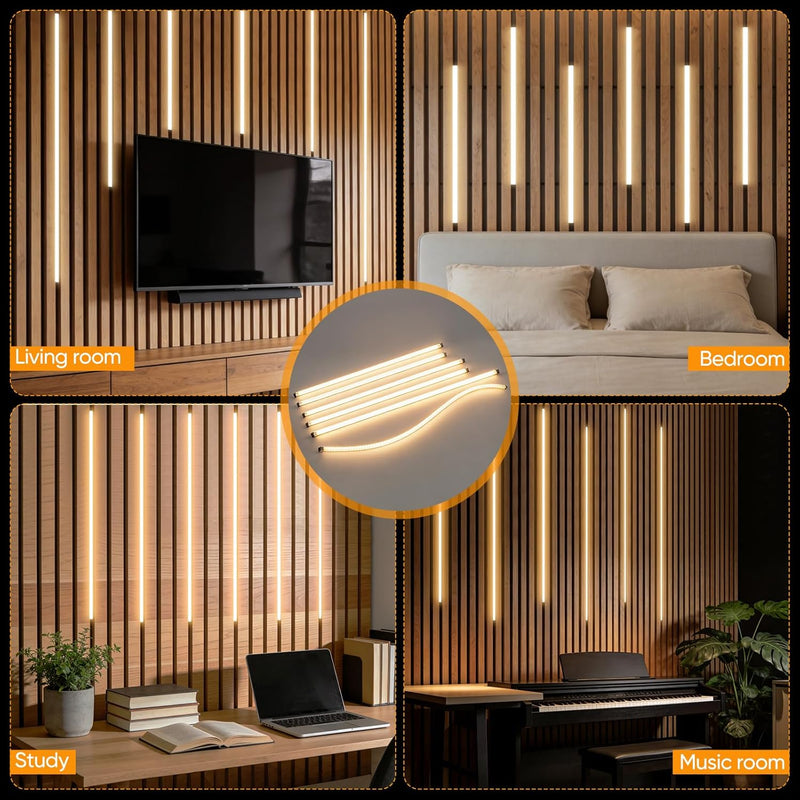 LED Strip Lights for Acoustic Wall Panels 6
