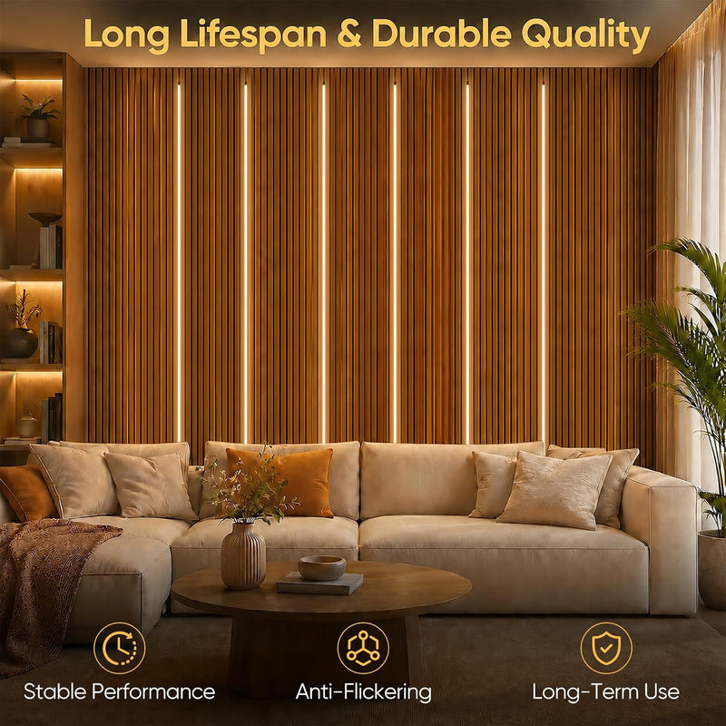 LED Strip Lights for Acoustic Wall Panels 8
