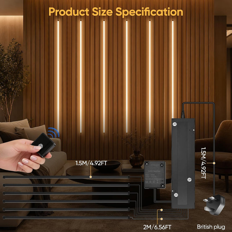 LED Strip Lights for Acoustic Wall Panels 8