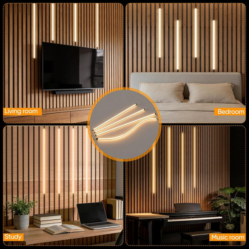 LED Strip Lights for Acoustic Wall Panels 6