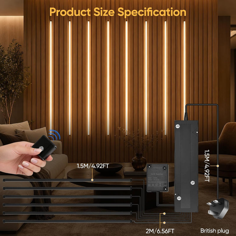 LED Strip Lights for Acoustic Wall Panels 8