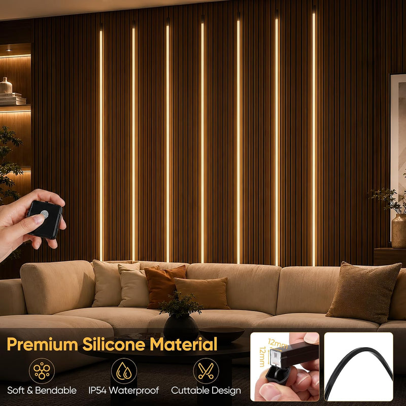 LED Strip Lights for Acoustic Wall Panels 8