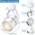 LED Track Lighting Heads Kit Dimmable Lights