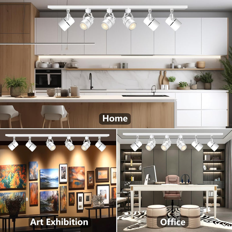 LED Track Lighting Heads Kit Dimmable Lights