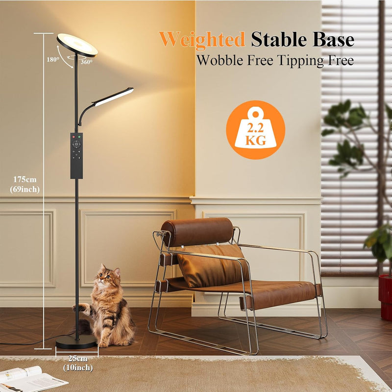 LED Uplighter Floor Lamp Living Room 42W 2700K-6500K