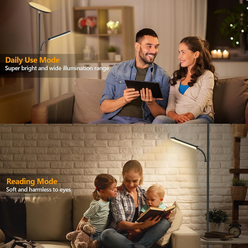 LED Uplighter Floor Lamp Living Room 42W 2700K-6500K