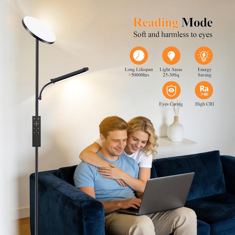 LED Uplighter Floor Lamp Living Room 42W 2700K-6500K