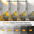 LED Uplighter Floor Lamp Living Room 42W 2700K-6500K